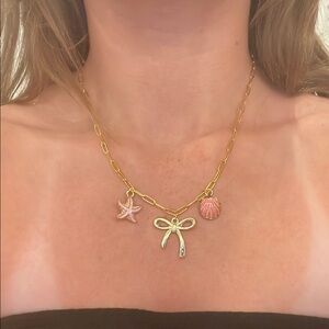 Summer bow Charm Necklace
